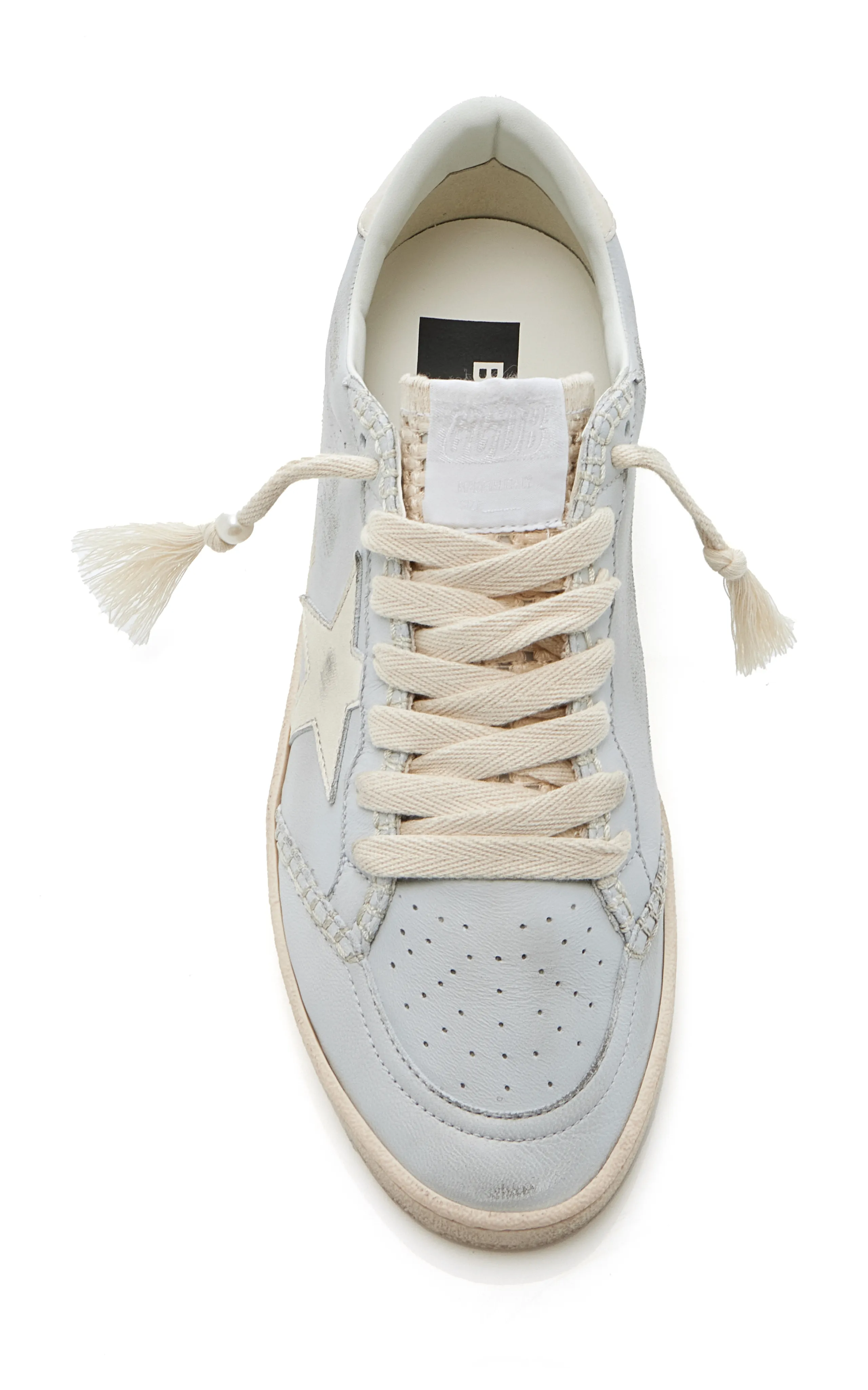 Golden Goose Ball Star Macrame-Detailed Leather Sneakers