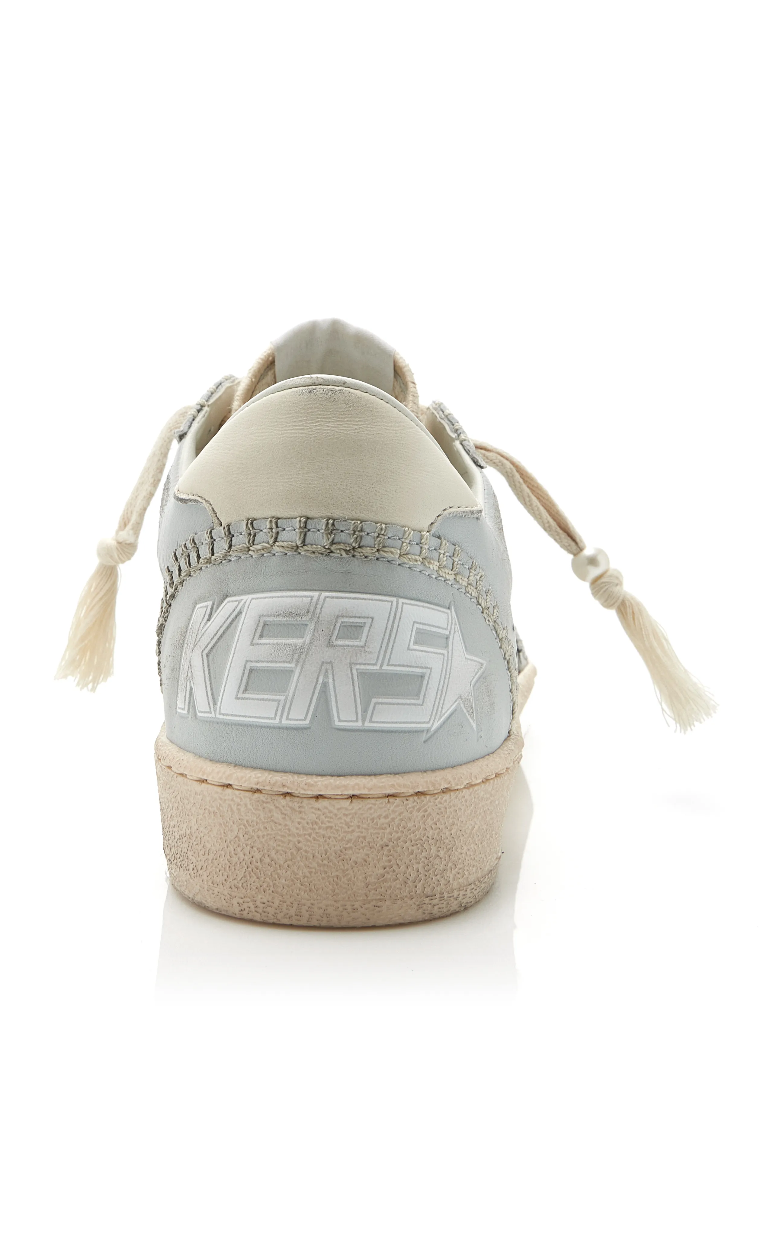 Golden Goose Ball Star Macrame-Detailed Leather Sneakers