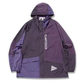 Gramicci x And Wander Patchwork Wind Hoodie Multi Purple