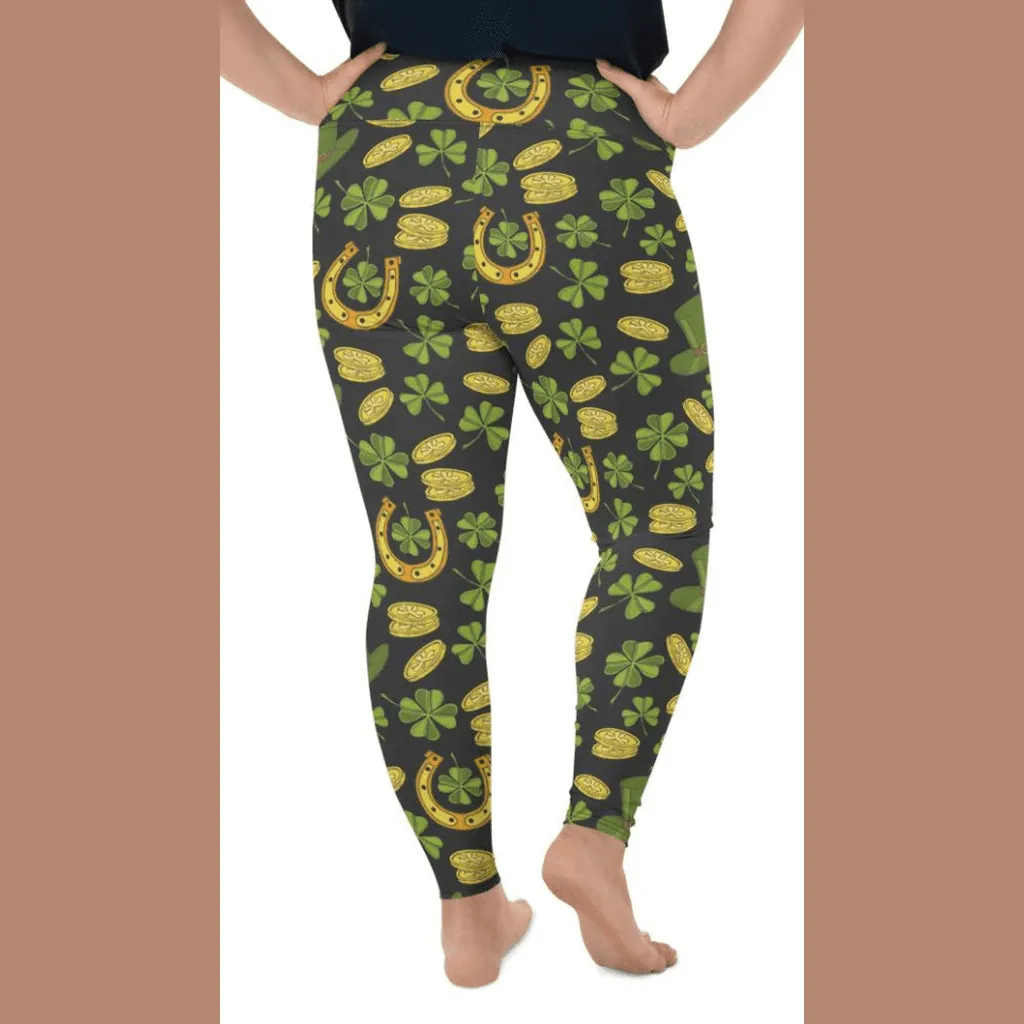 Happy St. Patrick's Plus Size Leggings