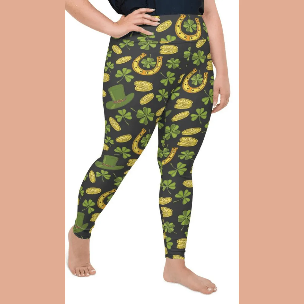 Happy St. Patrick's Plus Size Leggings