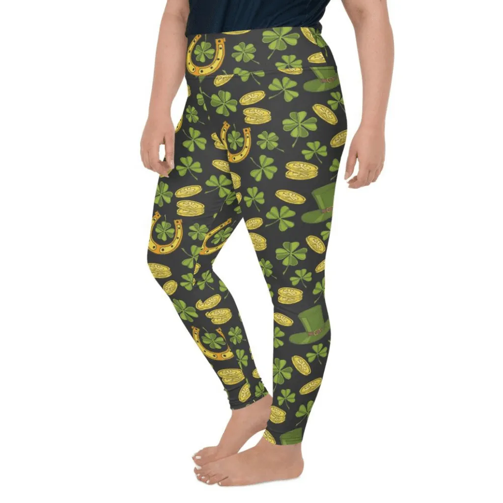 Happy St. Patrick's Plus Size Leggings