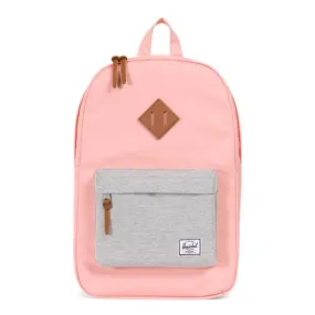 Herschel Heritage Mid-Volume Peach / Light Grey Crosshatch / Tan Backpack