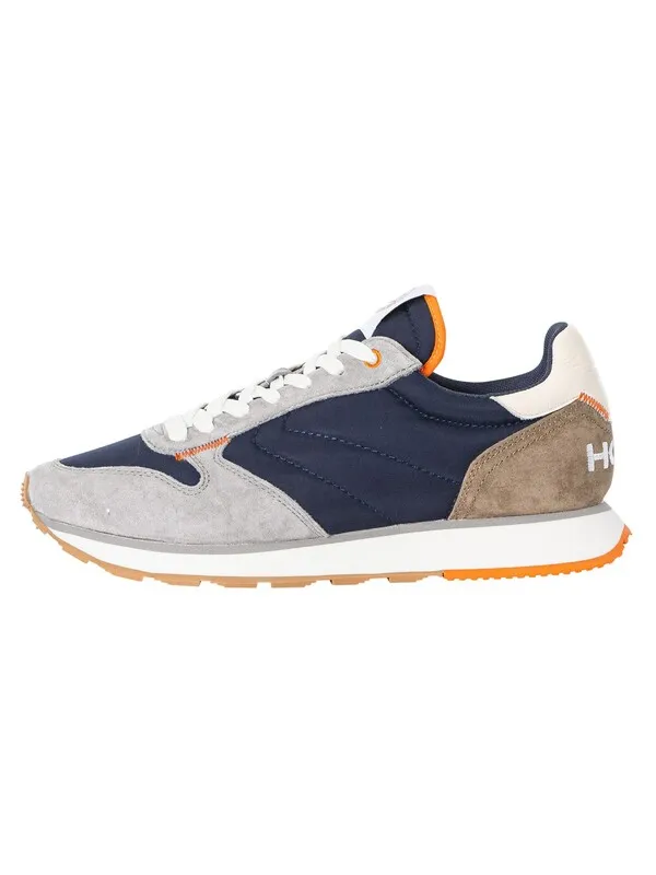 HOFF Delos City Suede Trainers - Grey/Navy