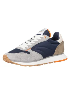 HOFF Delos City Suede Trainers - Grey/Navy