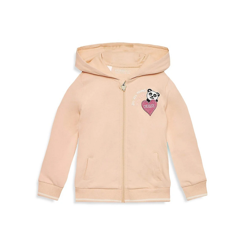 Hudson's Bay Baby's 2-Piece Panda Heart Hoodie & Joggers Set