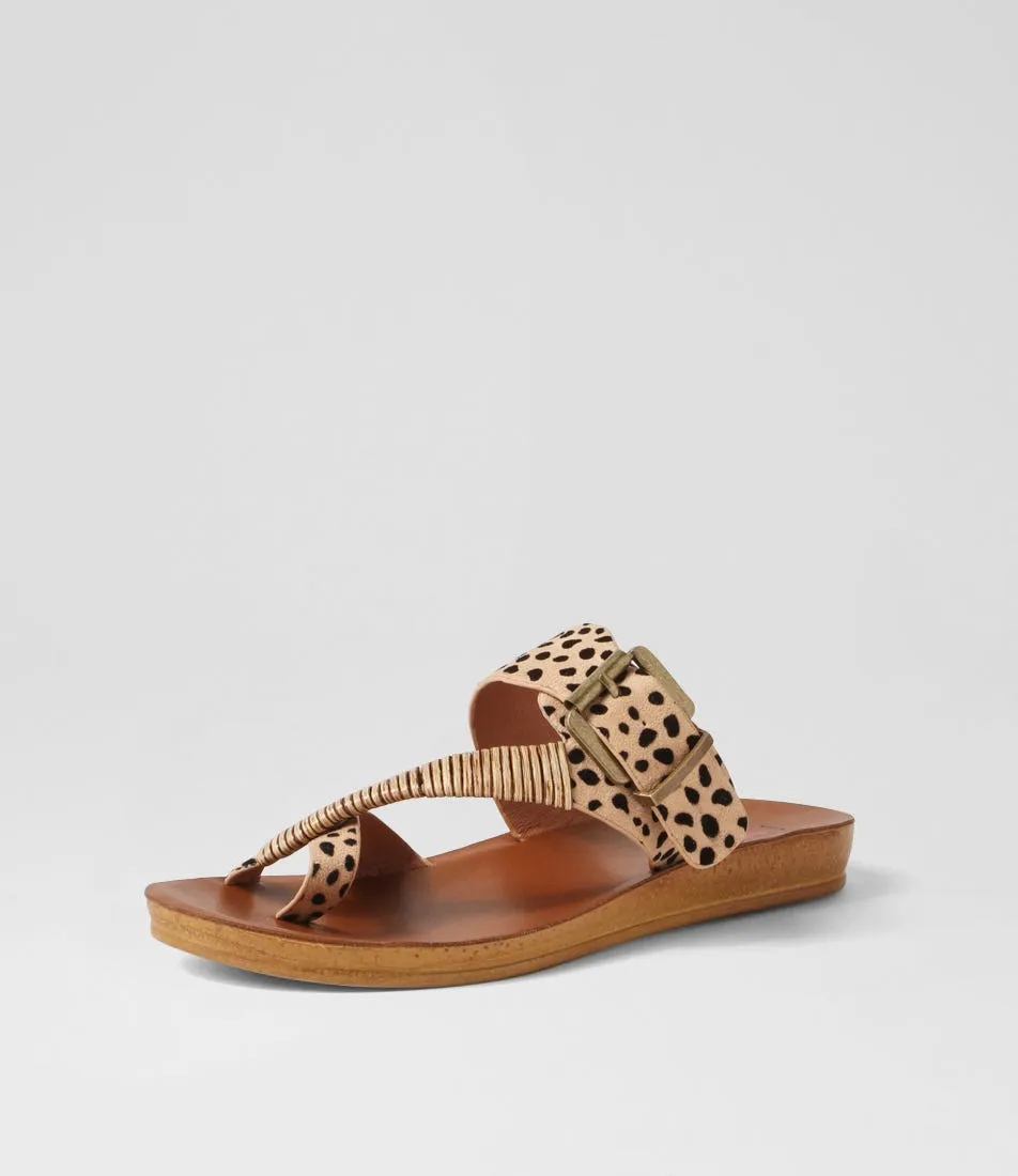 I LOVE BILLY Kitox2 Cheetah Microsuede Sandals