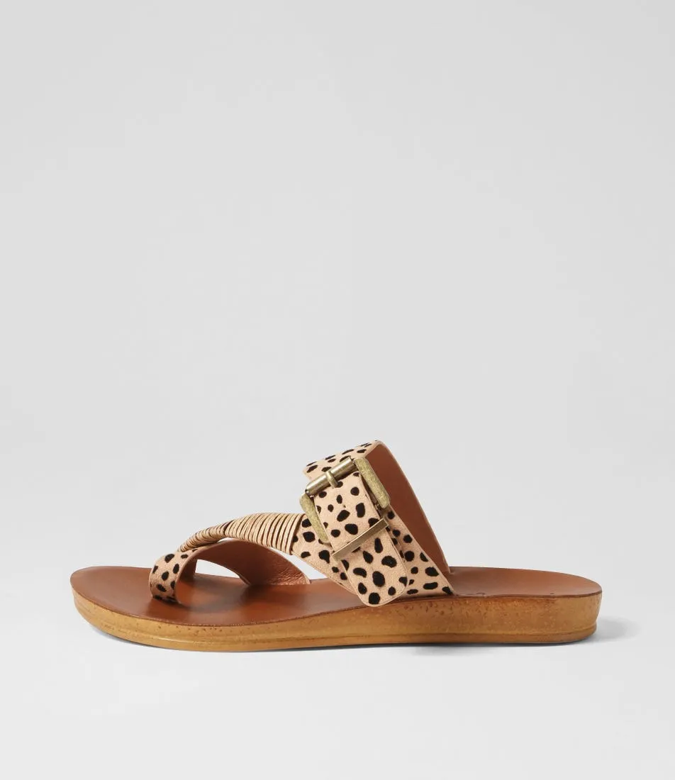 I LOVE BILLY Kitox2 Cheetah Microsuede Sandals