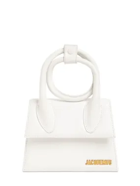 Jacquemus   Le Chiquito Noeud leather top handle bag 