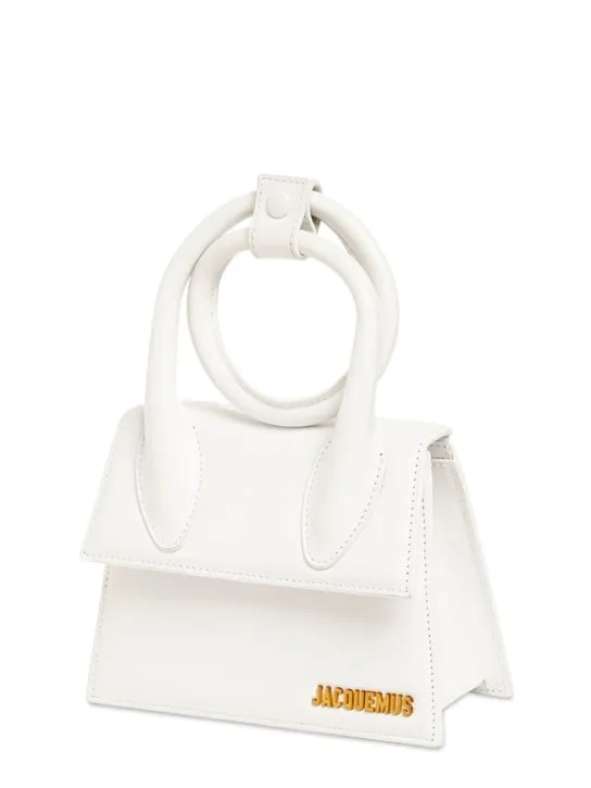 Jacquemus   Le Chiquito Noeud leather top handle bag 