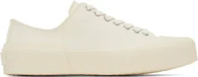 Jil Sander Off-White Canvas Sneakers