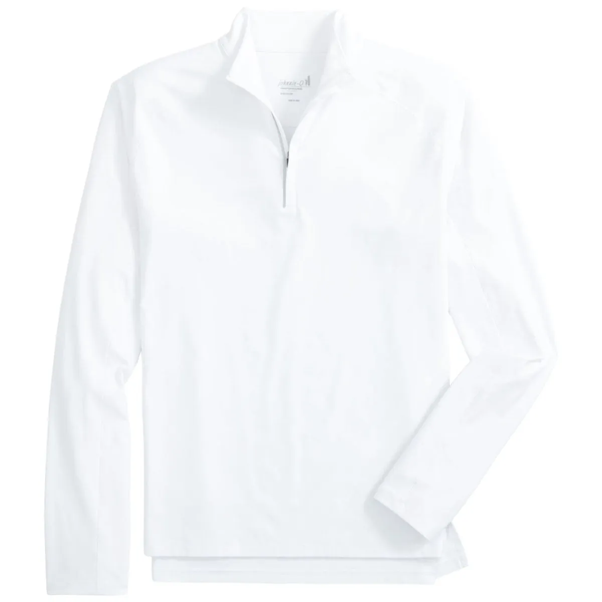 Johnnie-O Men's White Baird Performance 1/4 Zip Pullover