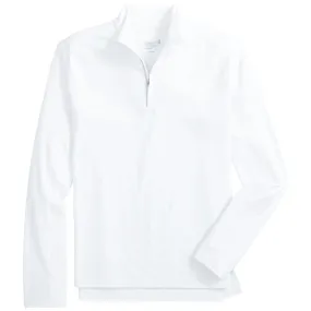 Johnnie-O Men's White Baird Performance 1/4 Zip Pullover