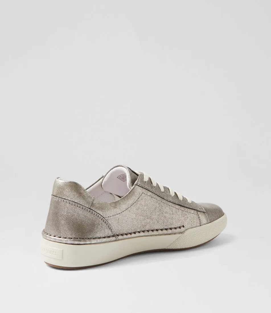 JOSEF SEIBEL Claire 1 Platin Leather Sneakers