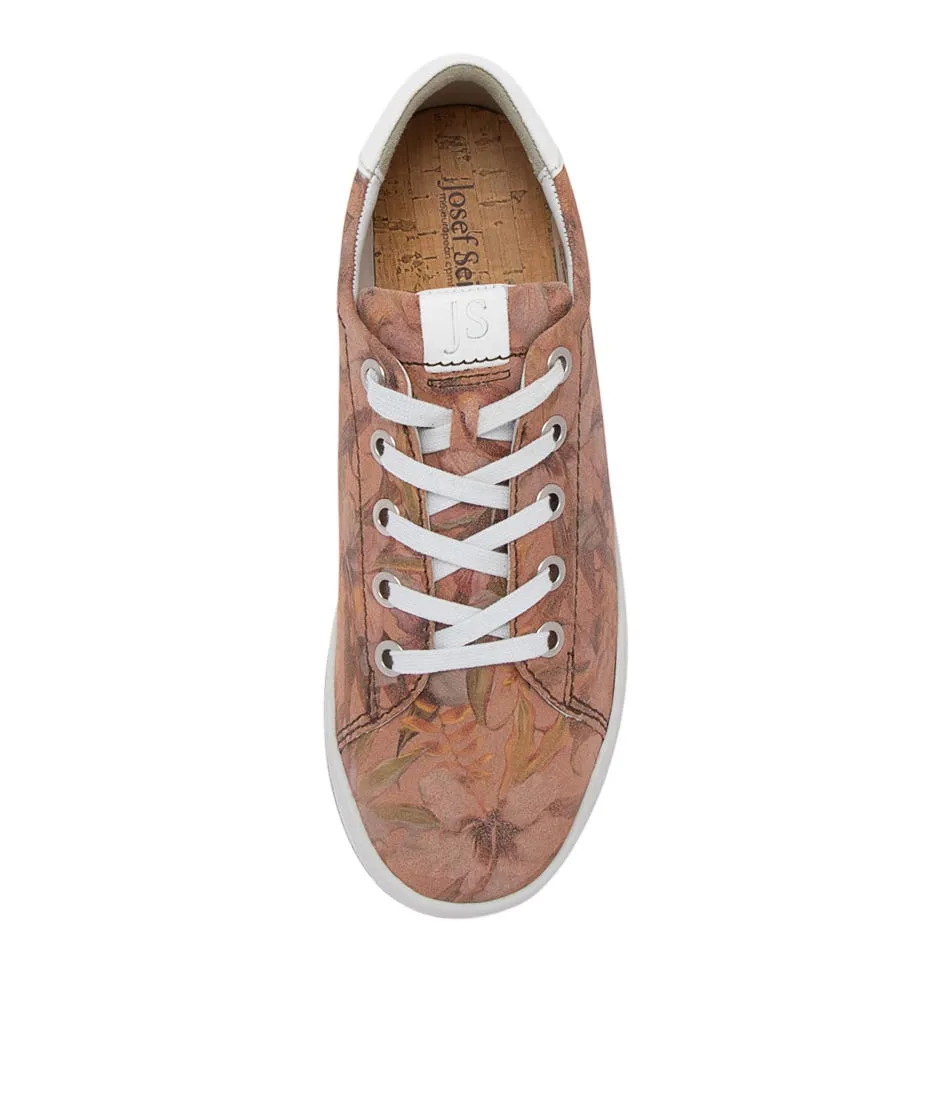 JOSEF SEIBEL Kim 02 Carmin Kombi Leather Sneakers