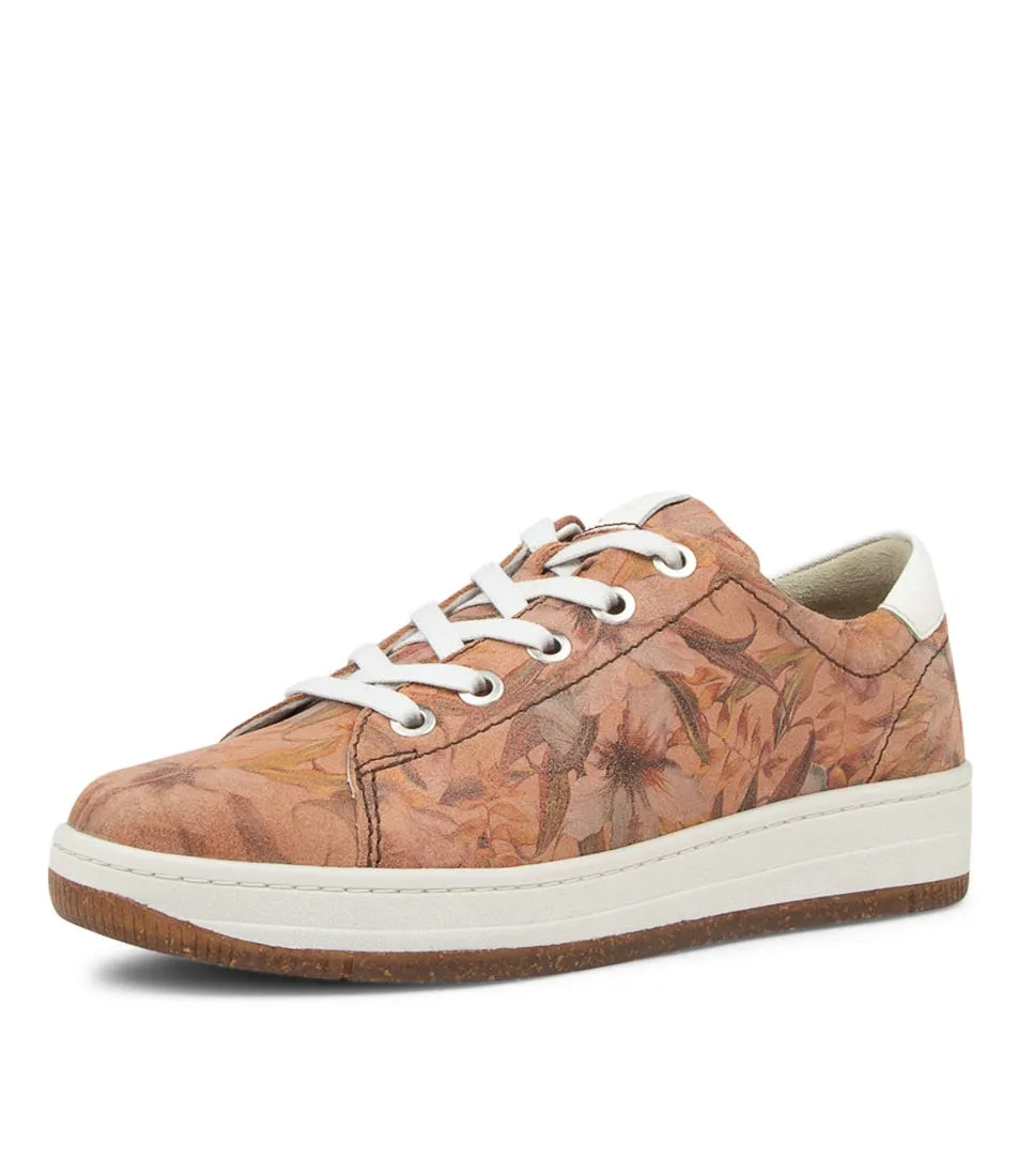 JOSEF SEIBEL Kim 02 Carmin Kombi Leather Sneakers