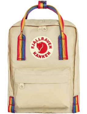 Kanken Mini Rainbow Backpack - Light Oak-Rainbow Pattern