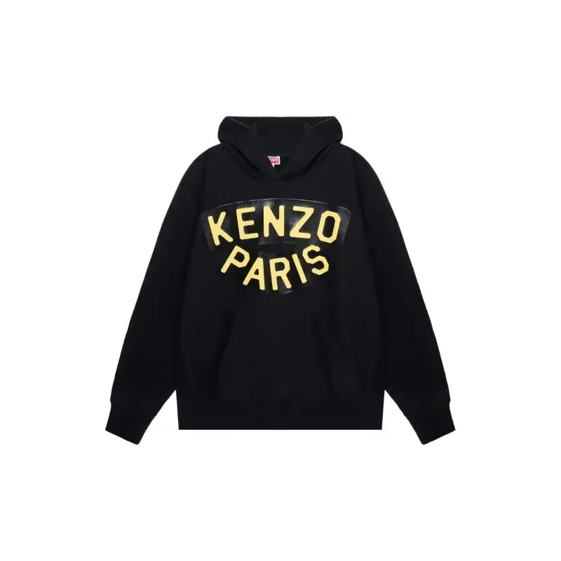     Kenzo By Nigo   Logo Print Casual Hooded Hoodie