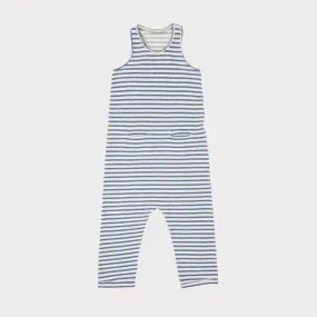 Kids Caramel Swordfish Romper - Blue/Ivory Stripe