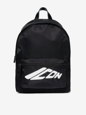 Kids Icon Logo Backpack in Black (40cm)