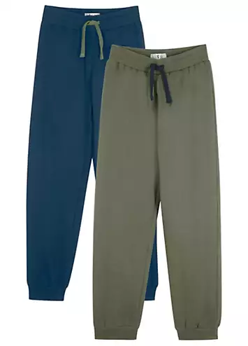 Kids Pack of 2 Elasticated Waist Joggers by bonprix | Look Again