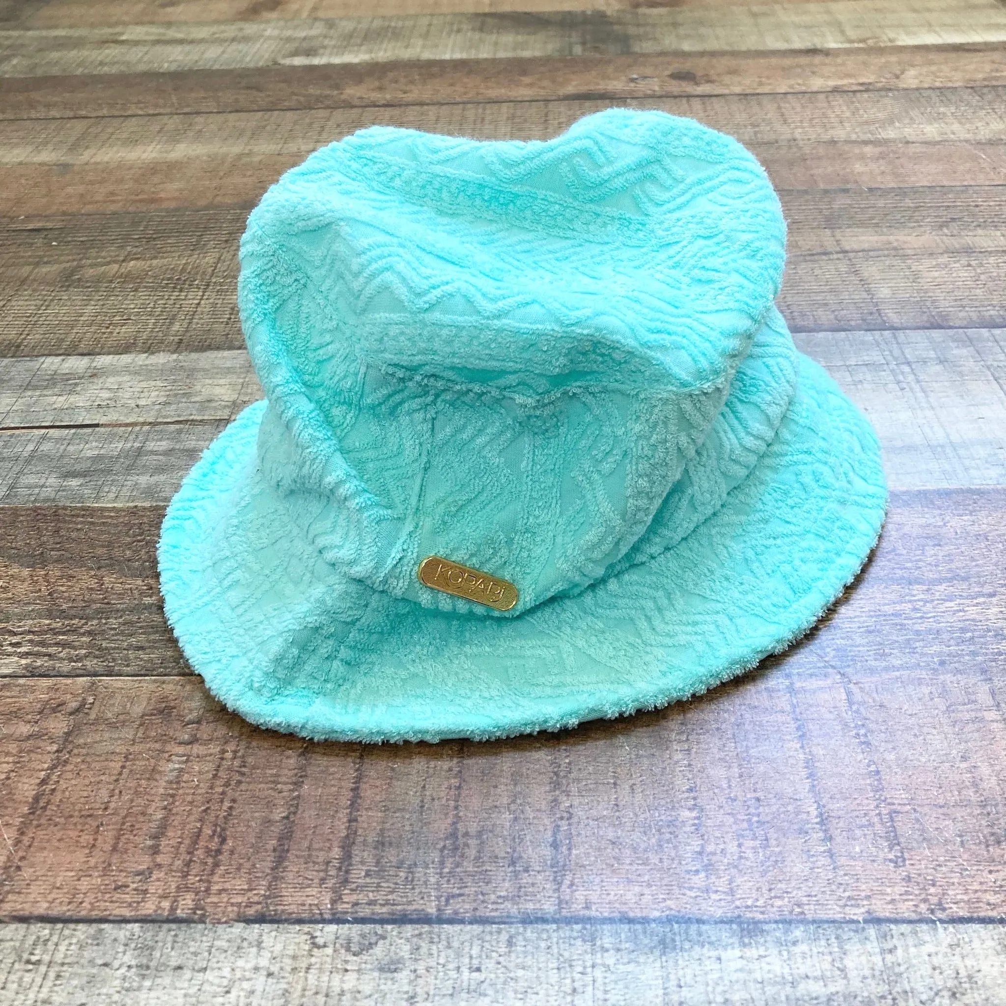 Kopari Green Terry Cloth Bucket Hat