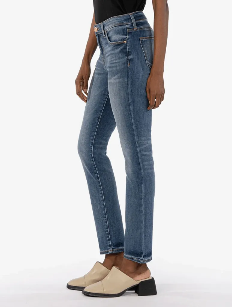 Kut From The Kloth Elizabeth High Rise Fab Ab Straight Leg Jeans in Observe