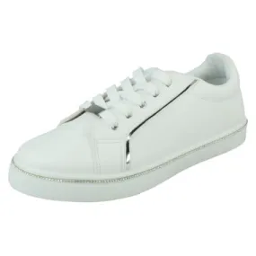 Ladies Spot On Casual Trainers F7R189