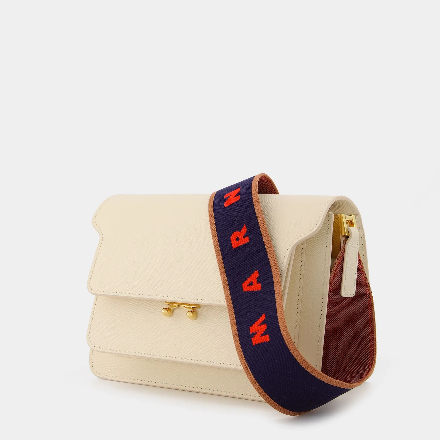 Marni  Trunk Bag Medium in Multicolour Leather