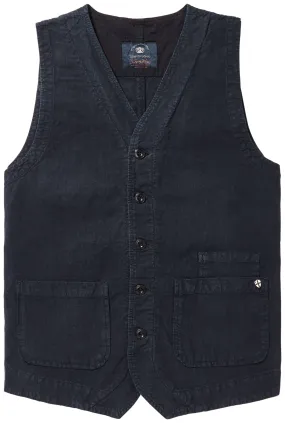 Men vest unlined, Dark blue | Manufactum