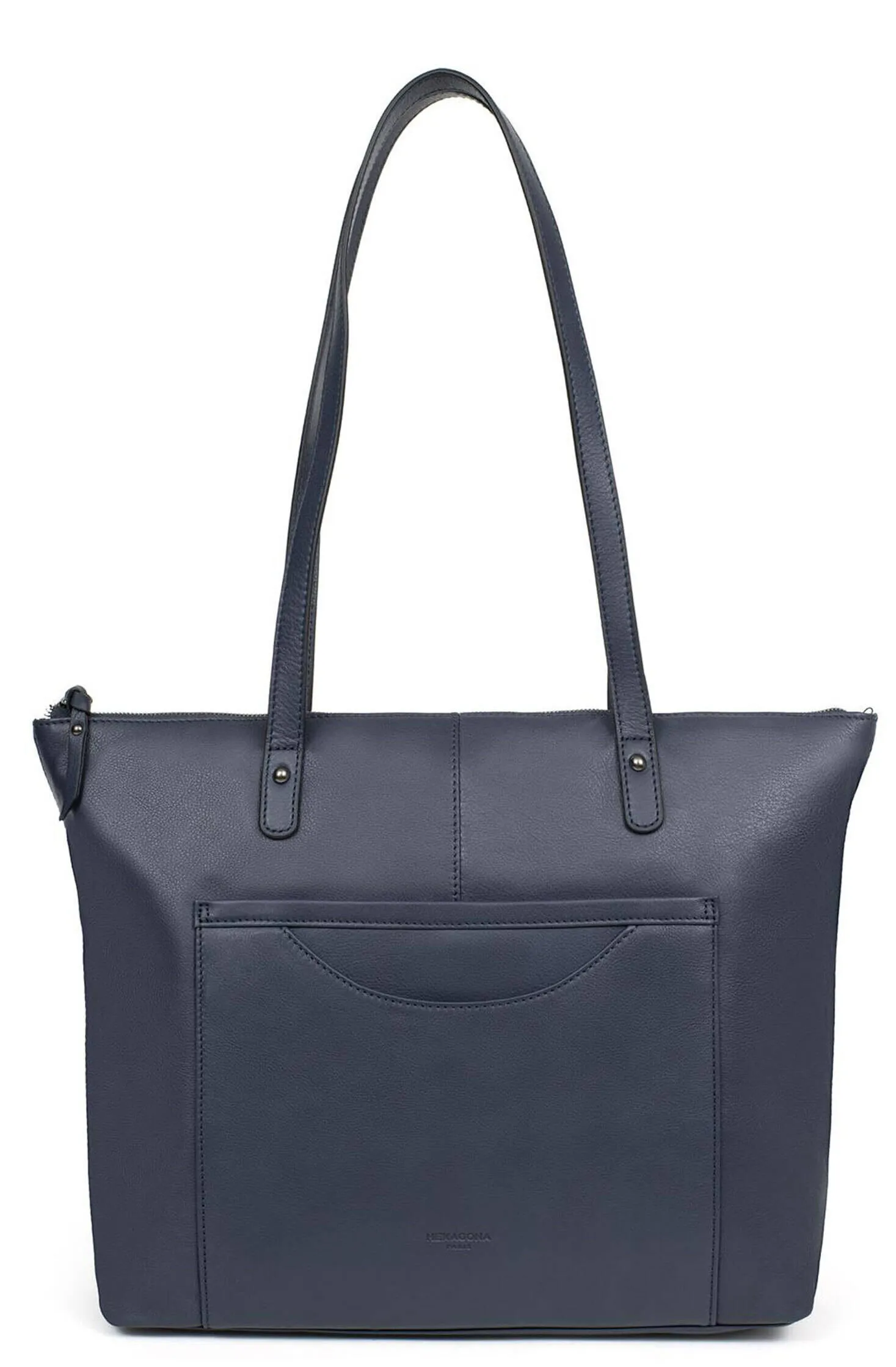 Midnight blue hexagon women's leather bag 419509