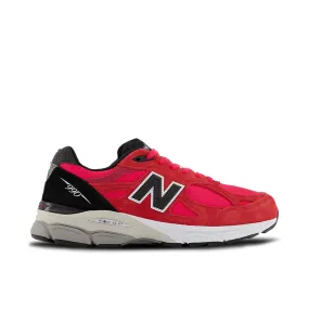 New Balance 990v3 Red Suede | M990PL3 | Laced