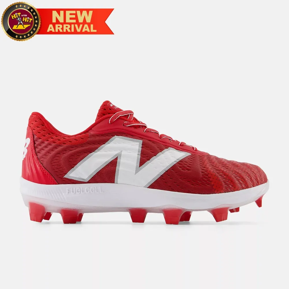 New Balance Red PL4040R7 Molded Cleats