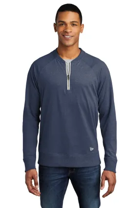 New Era Men's Sueded Cotton Blend 1/4-Zip Pullover. NEA123