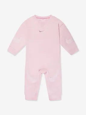 Nike Baby Girls Readyset Romper in Pink