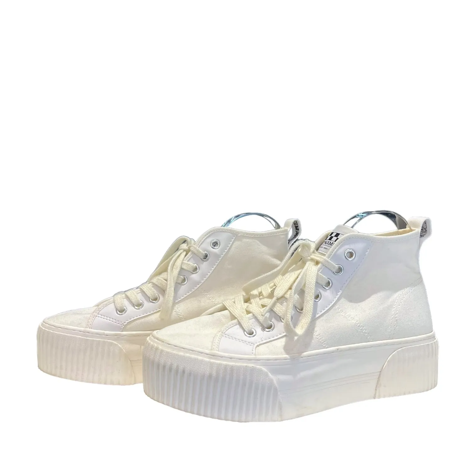 No Name White Hi Top Trainers - 6