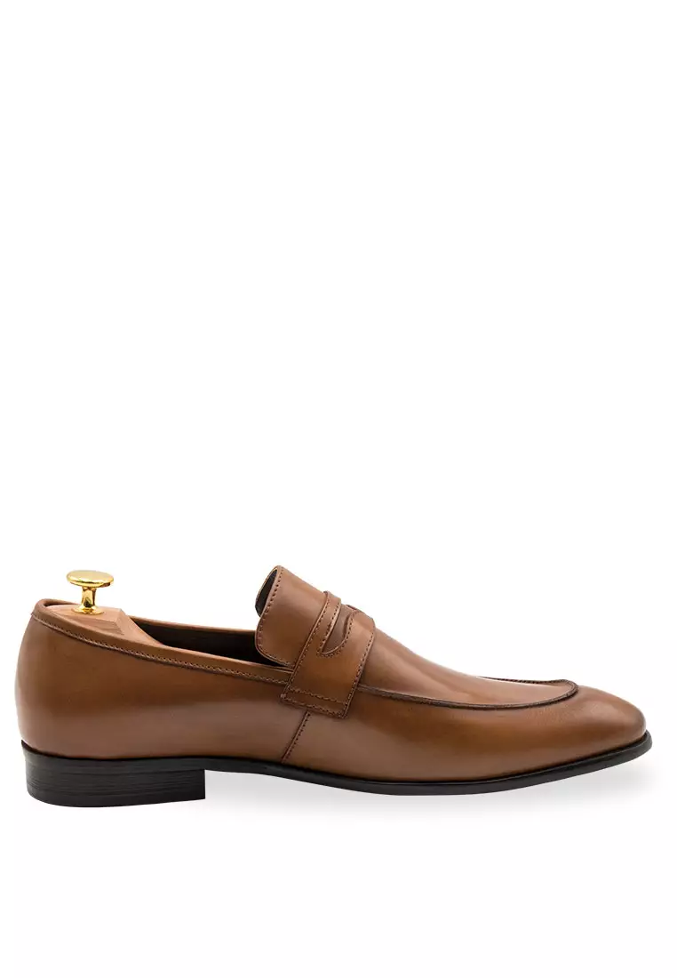 Olavarria Cognac Penny Loafer