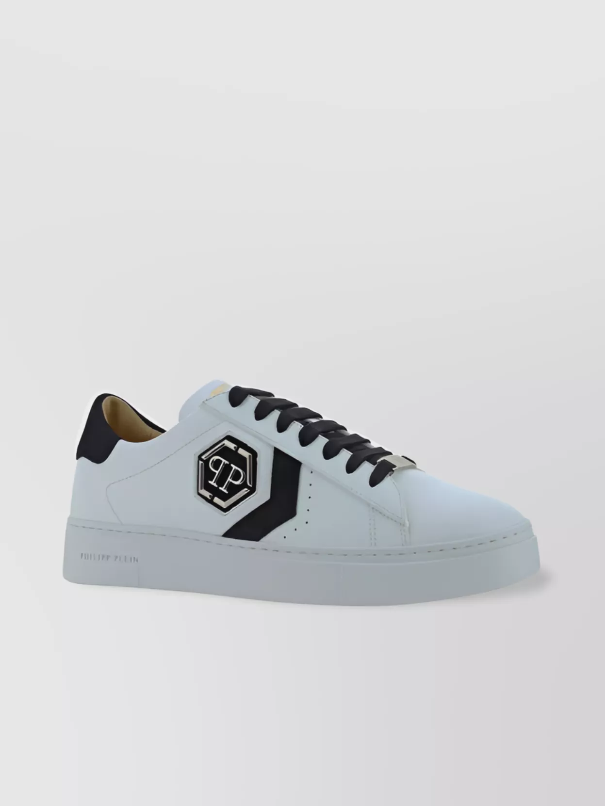 Philipp Plein   Low top leather sneakers logo