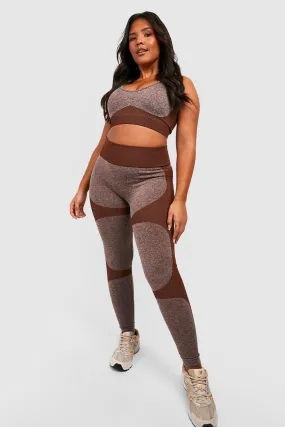 Plus Active Contour Seamless Workout Leggings