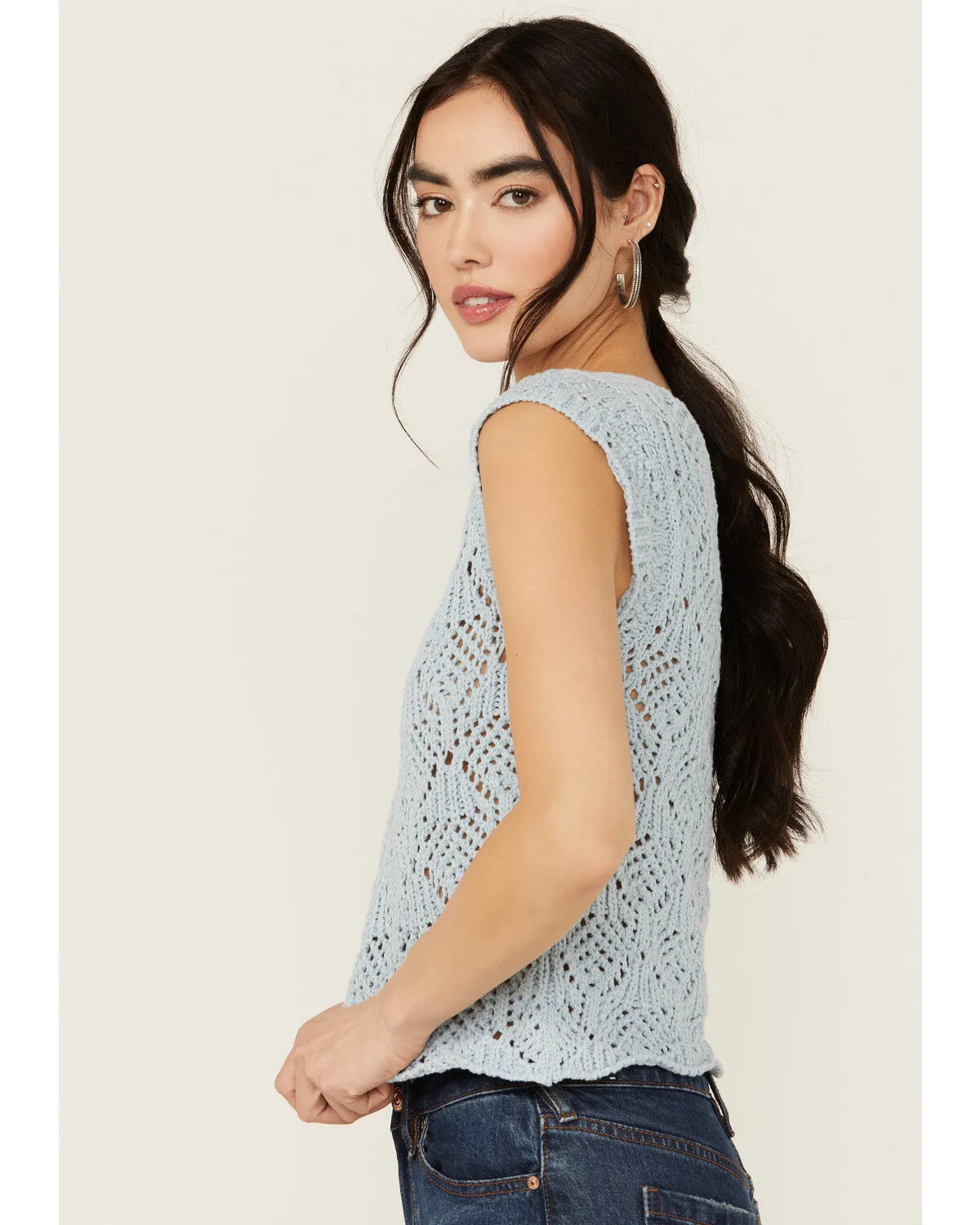 Product Name:  Revel Women's Sleeveless Crochet Tank Top