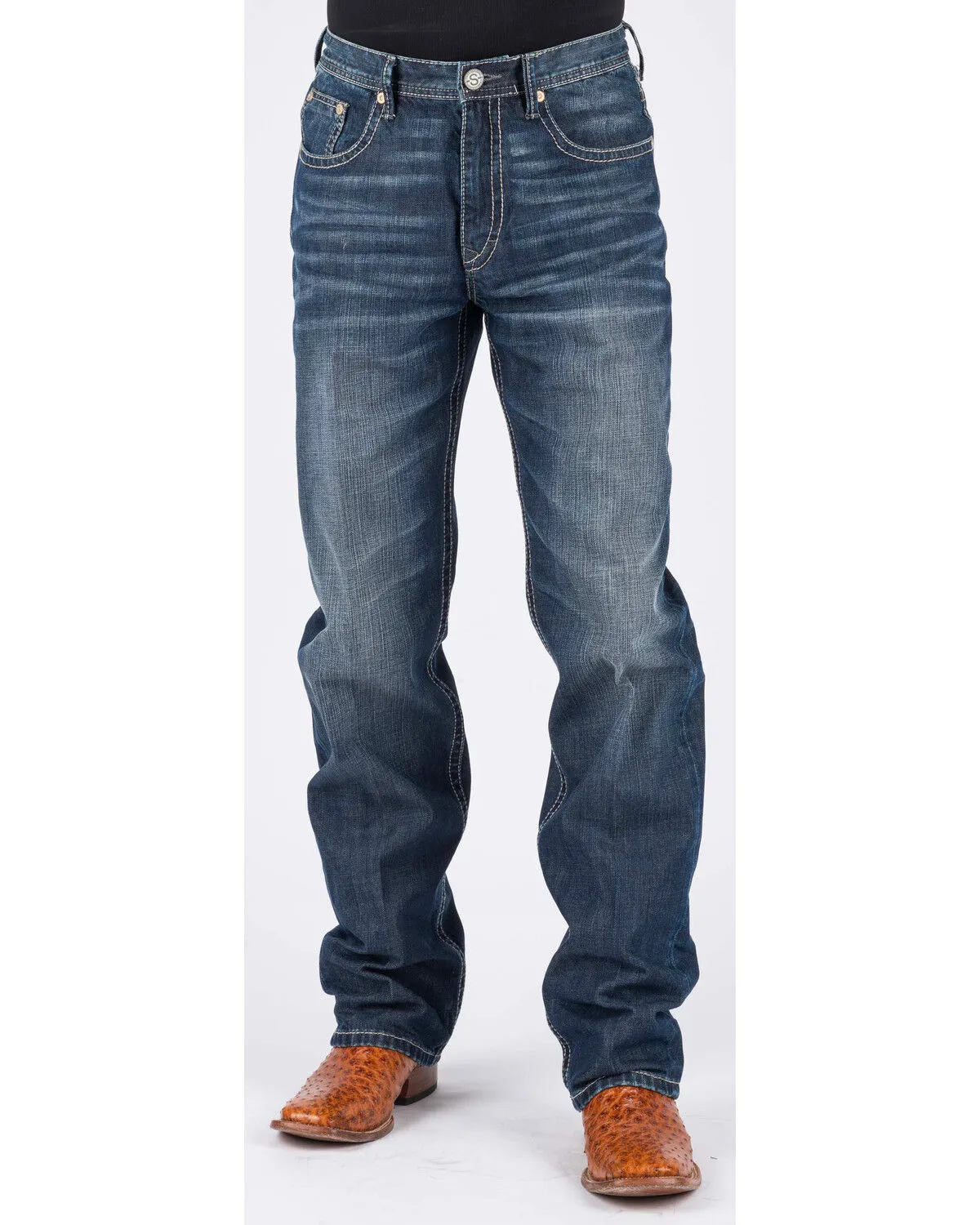 Product Name:  Stetson Men's 1520 Standard Fit Straight Jeans