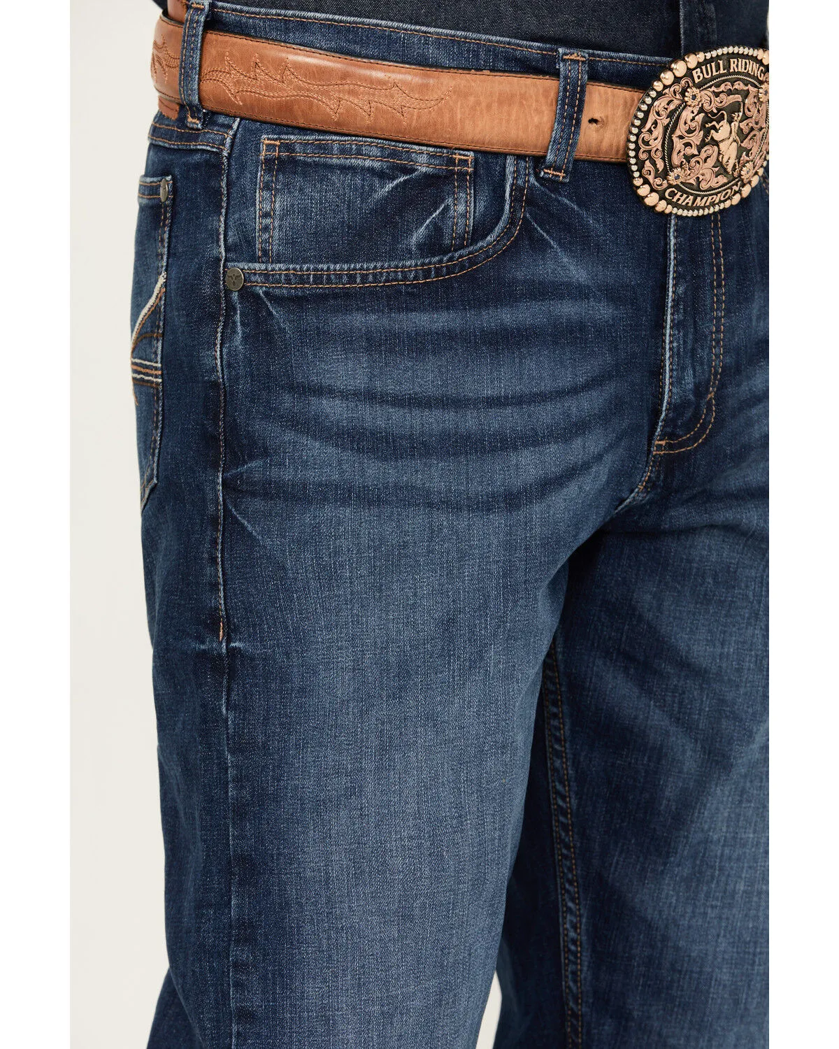 Product Name:  Wrangler Men's 20X Carlson Medium Wash Slim Straight Stretch Denim Jeans