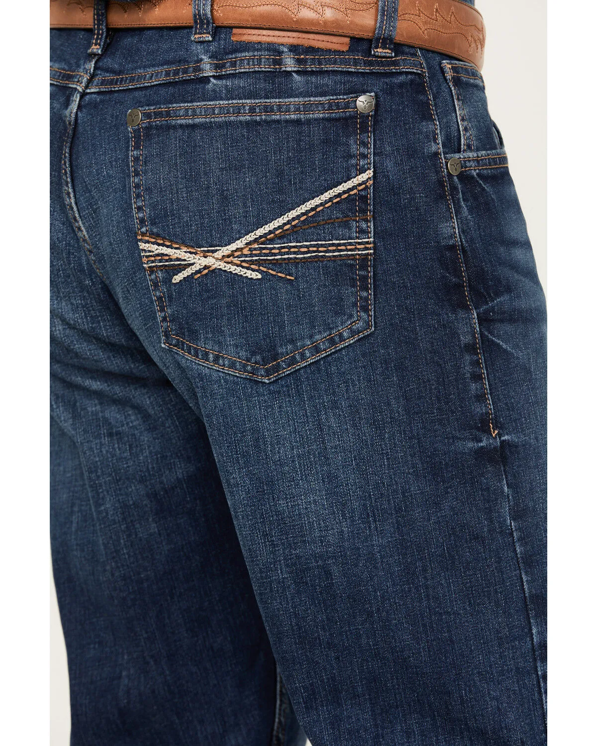 Product Name:  Wrangler Men's 20X Carlson Medium Wash Slim Straight Stretch Denim Jeans