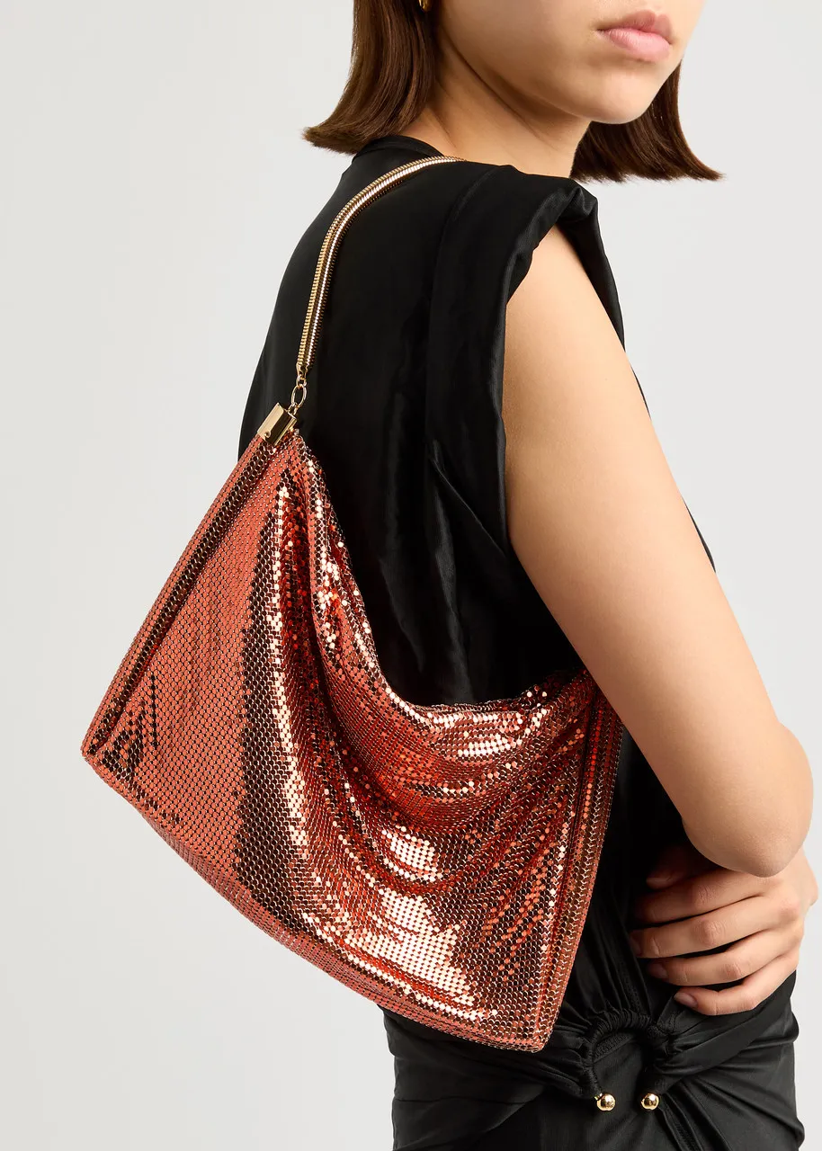 RABANNE Pixel chainmail shoulder bag -                         -                     -                