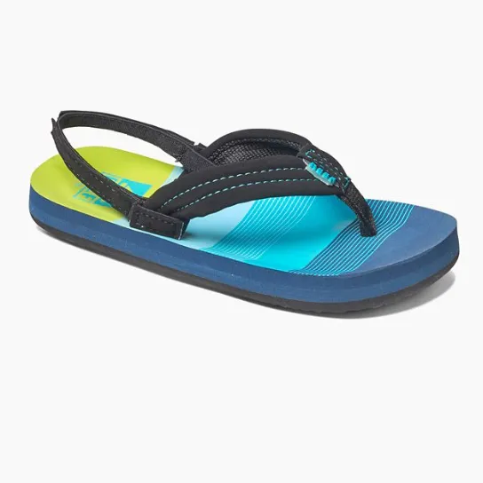 Reef Little Ahi Boys Sandals - Aqua Green