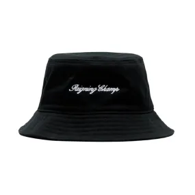 Reigning Champ   Script Series Bucket Hat Black