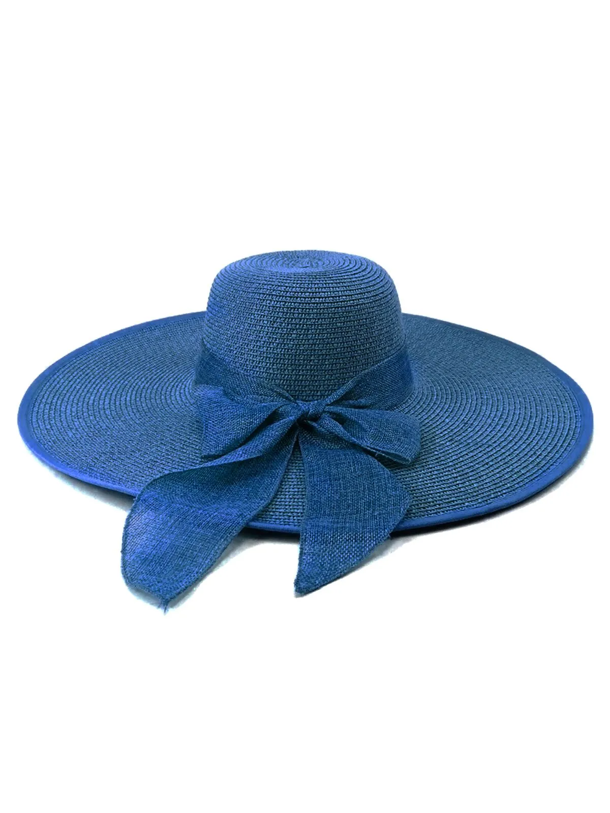 Ribbon Wide Brim Raffia Sun Hat