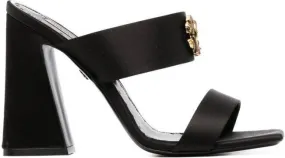 Roberto Cavalli 120mm logo-plaque sandals Black