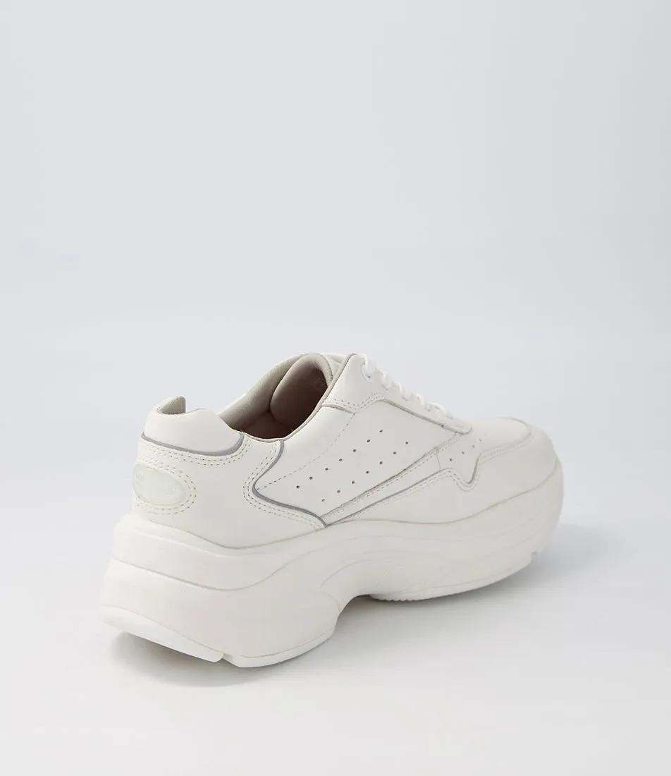 ROCKPORT Pro Walker Premium White Leather Sneakers