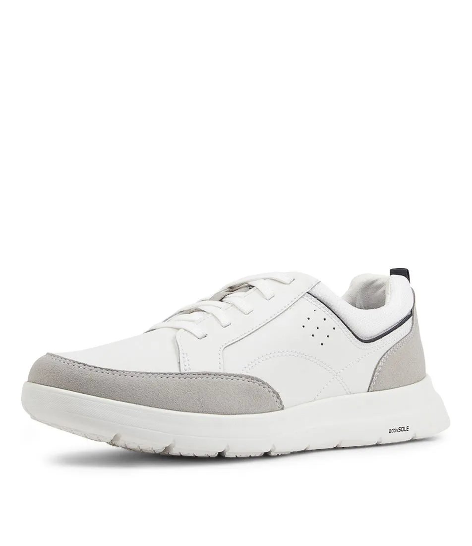 ROCKPORT Truflex M Cayden White Leather Sneakers